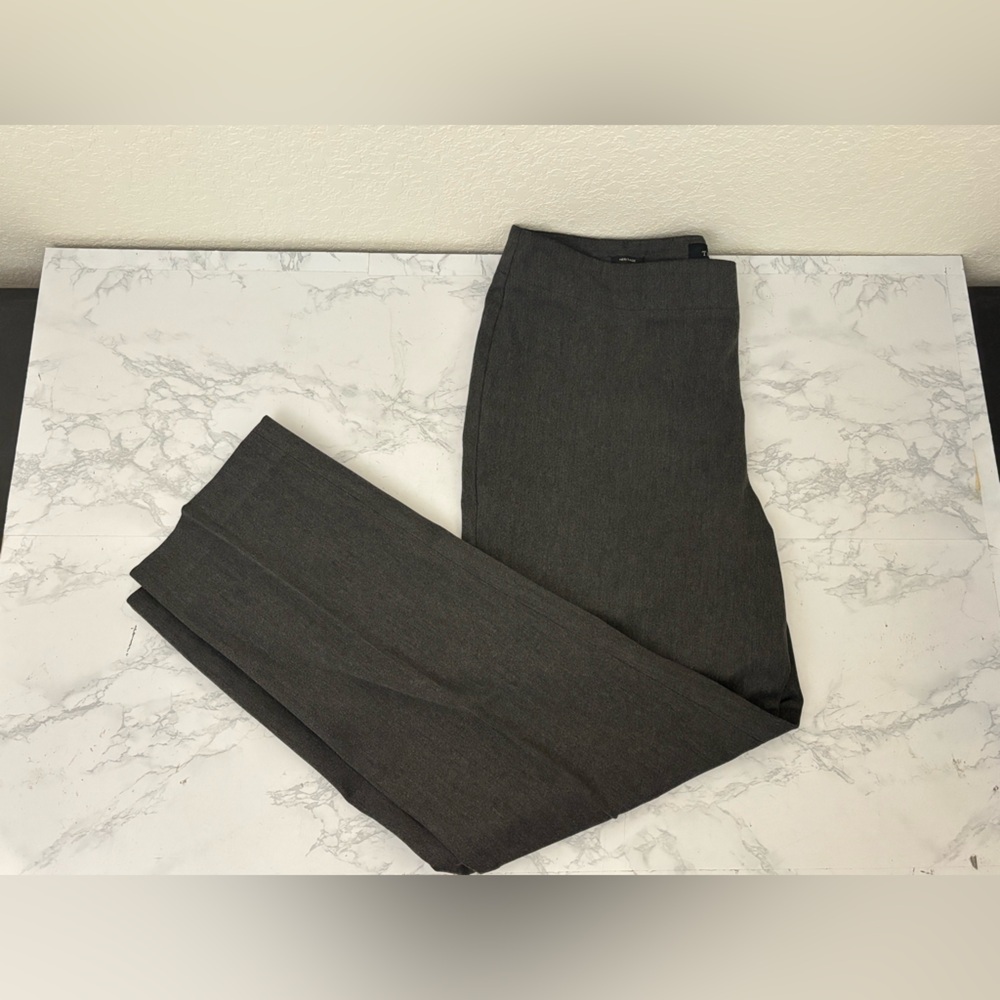 Talbots Womens Straight Leg Bootcut Crepe Dress Pants 14 Gray High Rise Career​